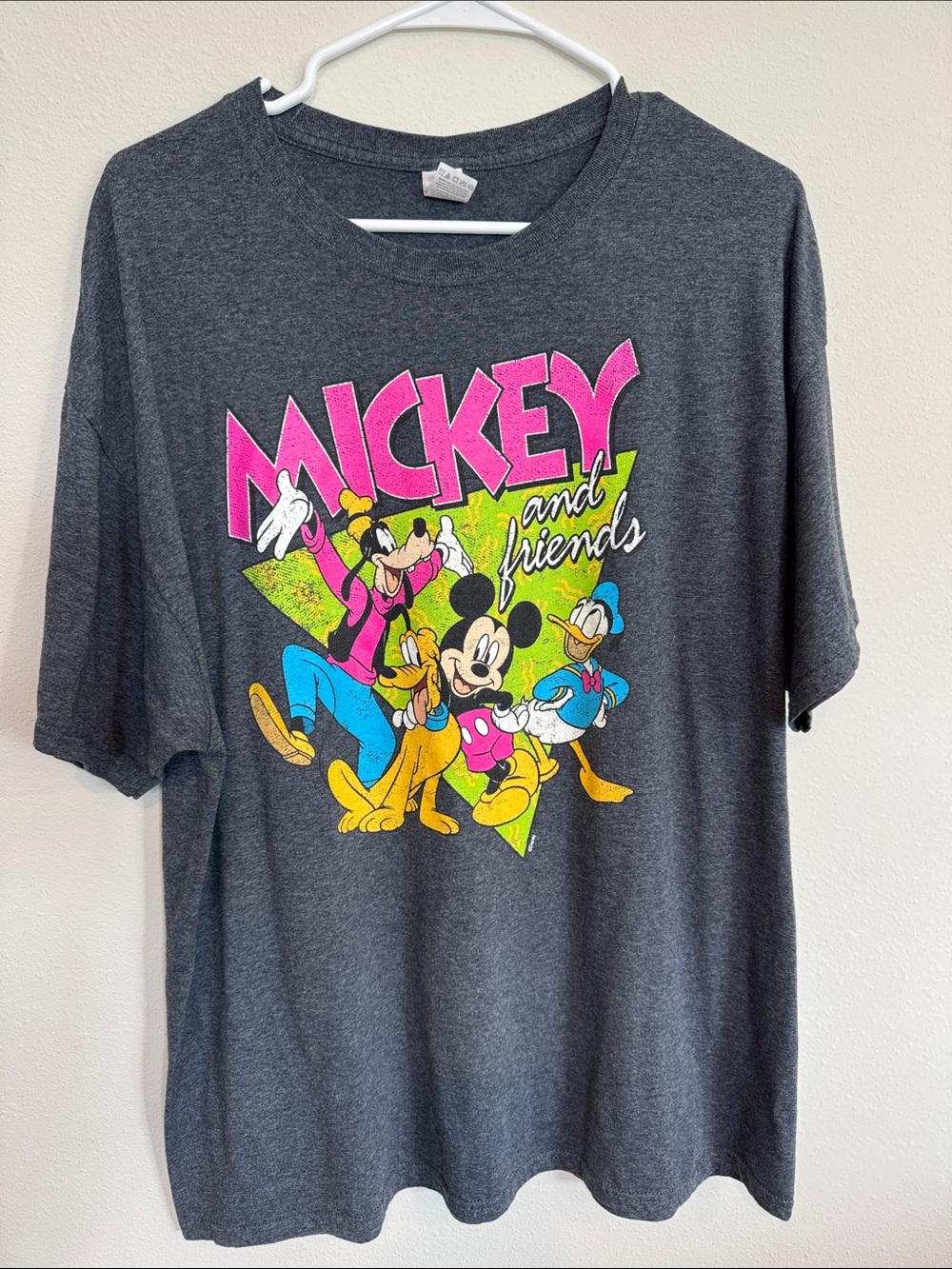 Mickey & Friends Charcoal Graphic Tee - Adult XL